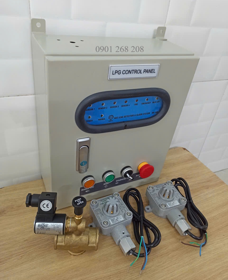 tu bao canh bao ro ri gas viet nam co ket noi van ngat gas tu dong